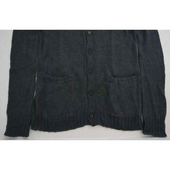 BLK DNM NYC WCW5301 Women's Sz Small Charcoal Gray Button Down Cardigan $289 - Picture 3 of 4